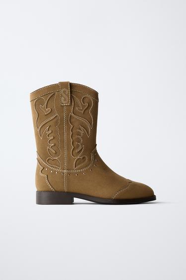 COWBOY BOOTS - Brown by Zara - Image 0