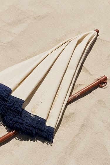FRINGED BEACH UMBRELLA (ø 135CM) - Multicoloured by Zara