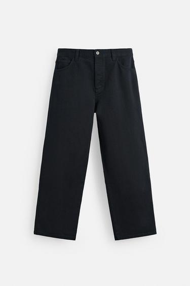 RELAXED FIT JEANS - Dark navy by Zara