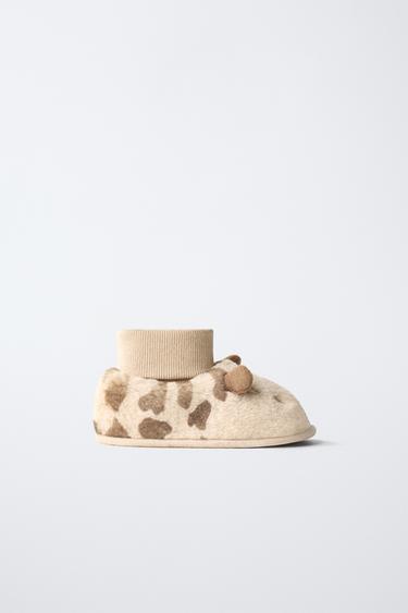 GIRAFFE PANTOFFELS - Zandbruin van Zara - Afbeelding 0