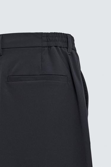 REGULAR FIT COMFORT TROUSERS - Navy blue by Zara - Image 8