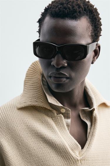 POLO EN MAILLE DE COTON - Écru de Zara - Image 5