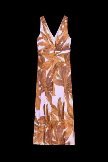 PRINTED MIDI DRESS - Multicoloured by Zara