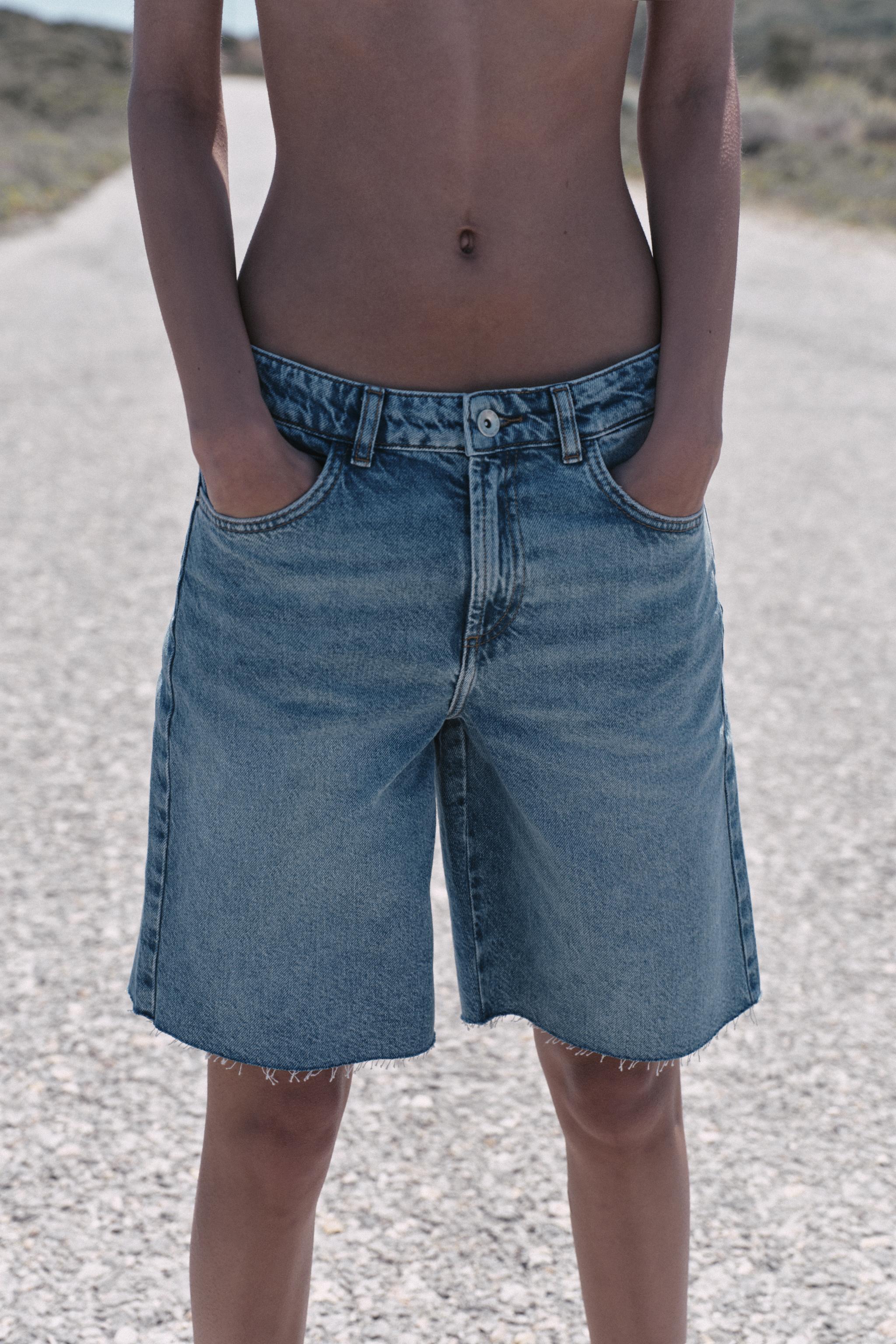 Z1975 ORTA BEL DENIM BERMUDA - Görsel 4