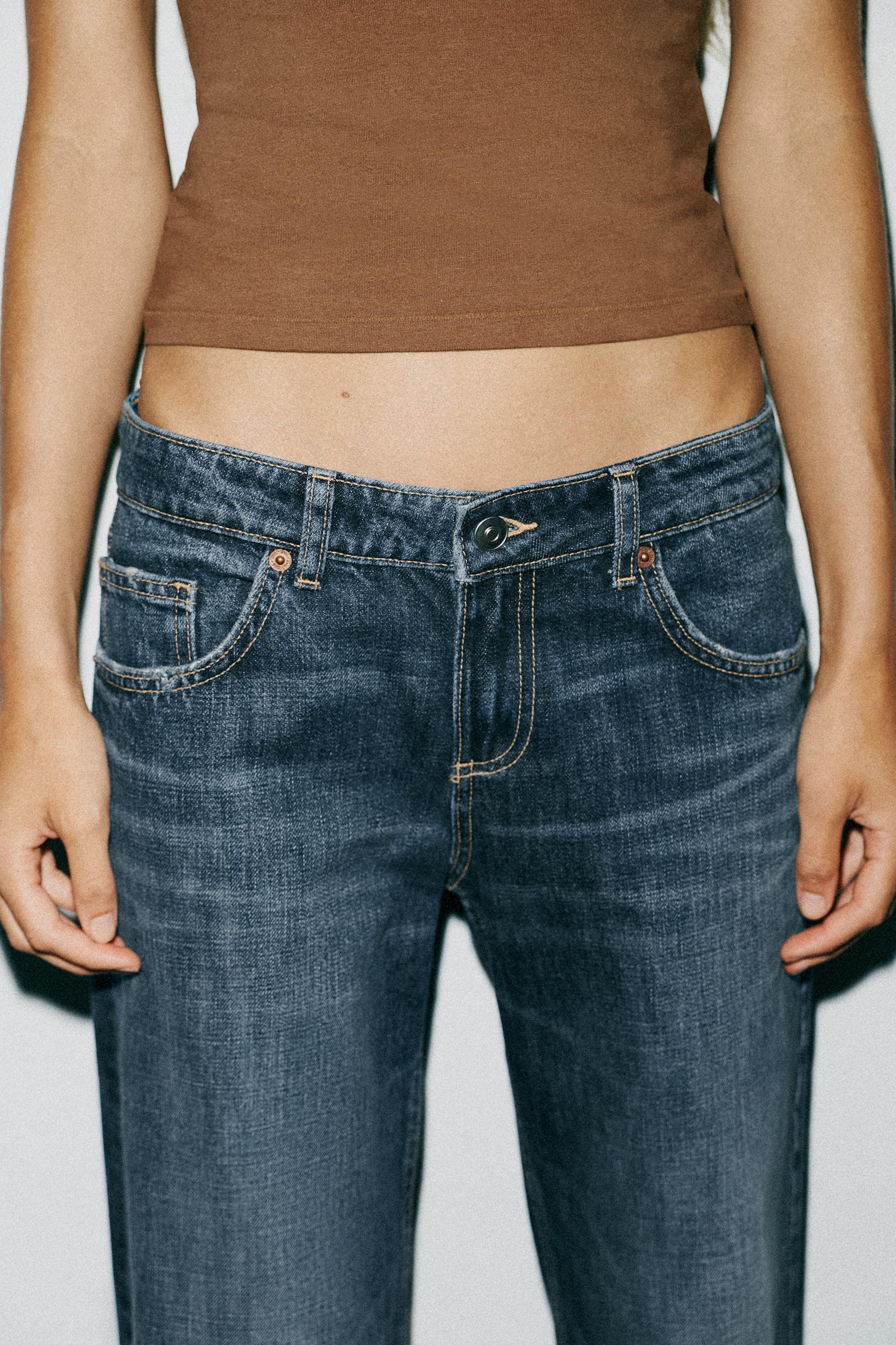TRF LOW RISE WIDE LEG JEANS