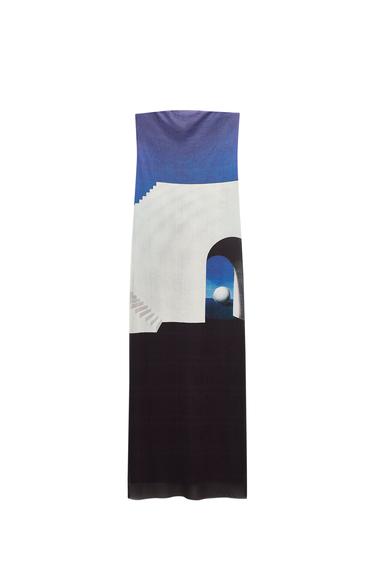 RENÉ MAGRITTE PRINT TULLE DRESS