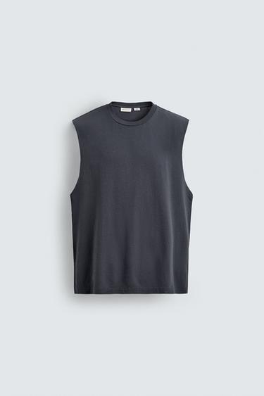 تيشرت TANK LIGHTWEIGHT - أزرق لامع الخاص بـ Zara