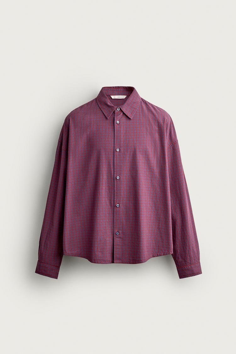 Camisa oversize fit cuadros