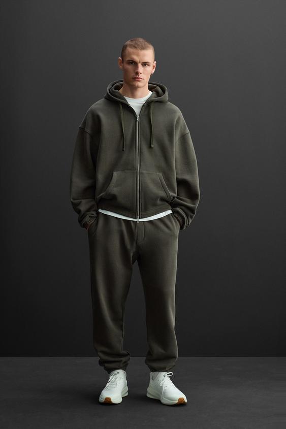 Felpa Girocollo Felpe Zara Uomo Saldi FELPA BASIC COTONE Blu