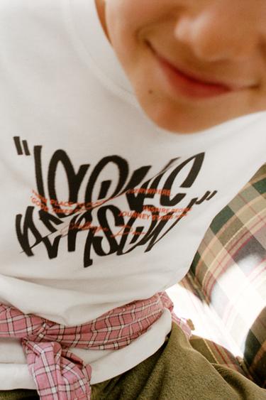 GRAFFITI PRINT T-SHIRT - White by Zara