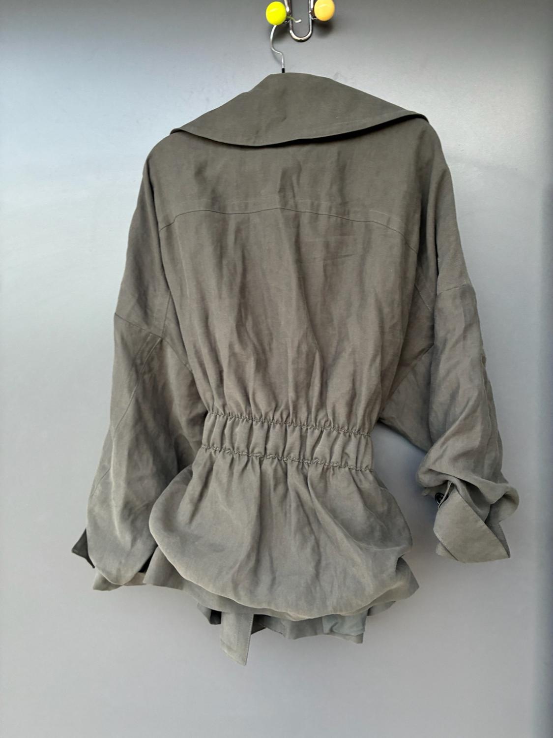 ZW COLLECTION SHORT FLOWING TRENCH COAT - Image 5