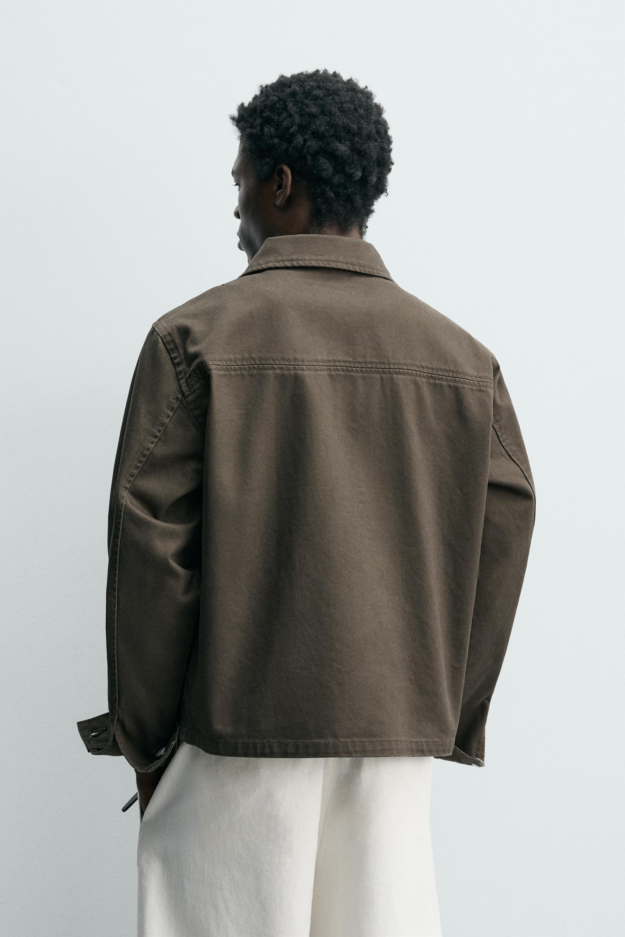 REGULAR FIT ZIP-UP OVERSHIRT