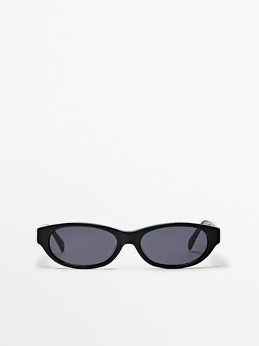 Lunettes de soleil étroites - Noir de Zara - Image 0