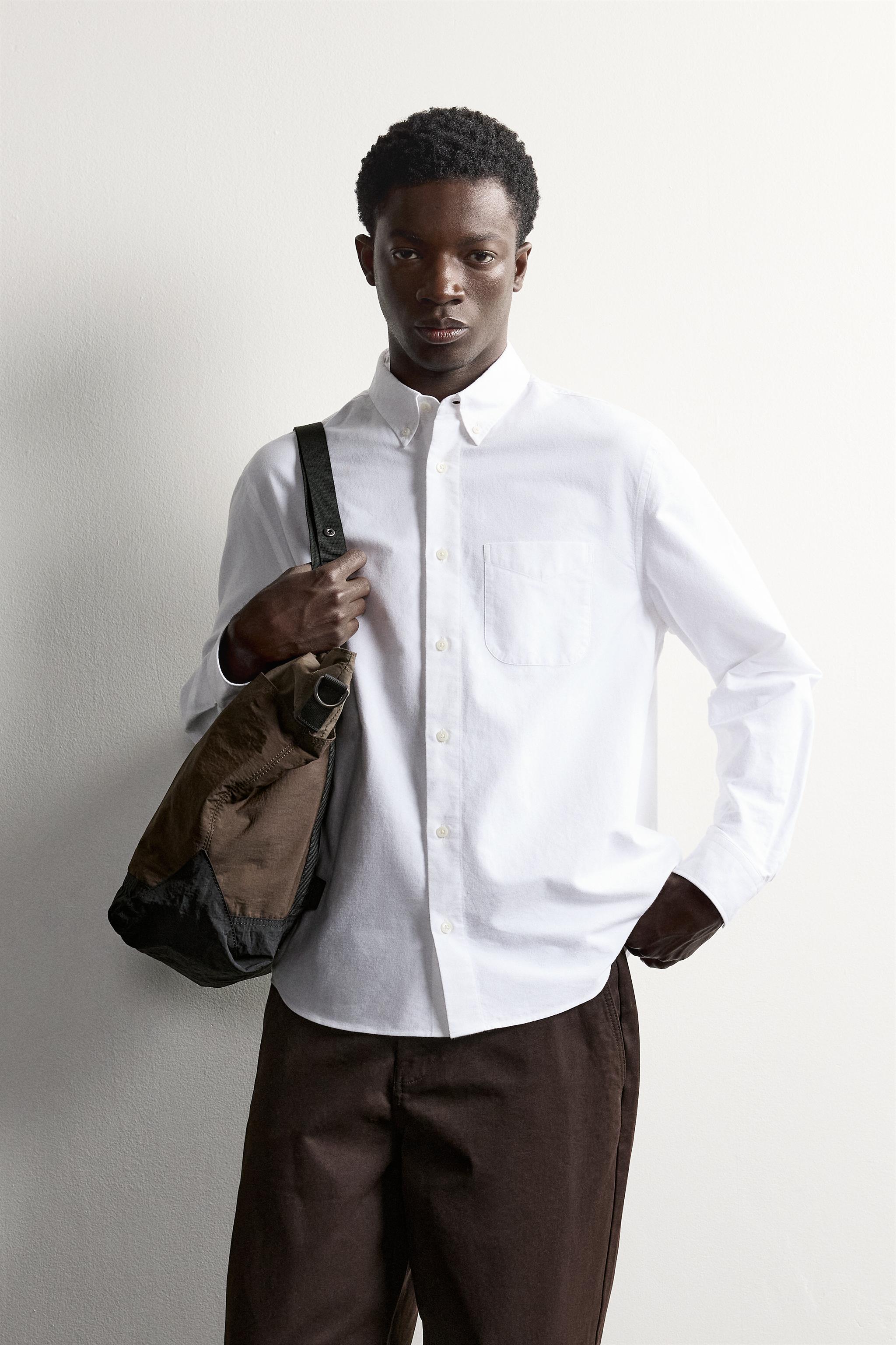 CHEMISE REGULAR FIT STRUCTURE OXFORD