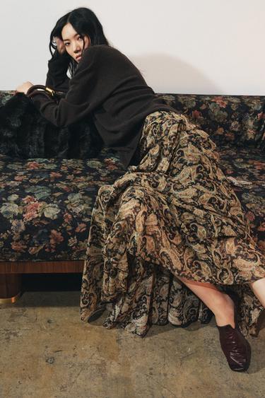 JUPE LONGUE PAISLEY ZW COLLECTION - Multicolore de Zara - Image 3