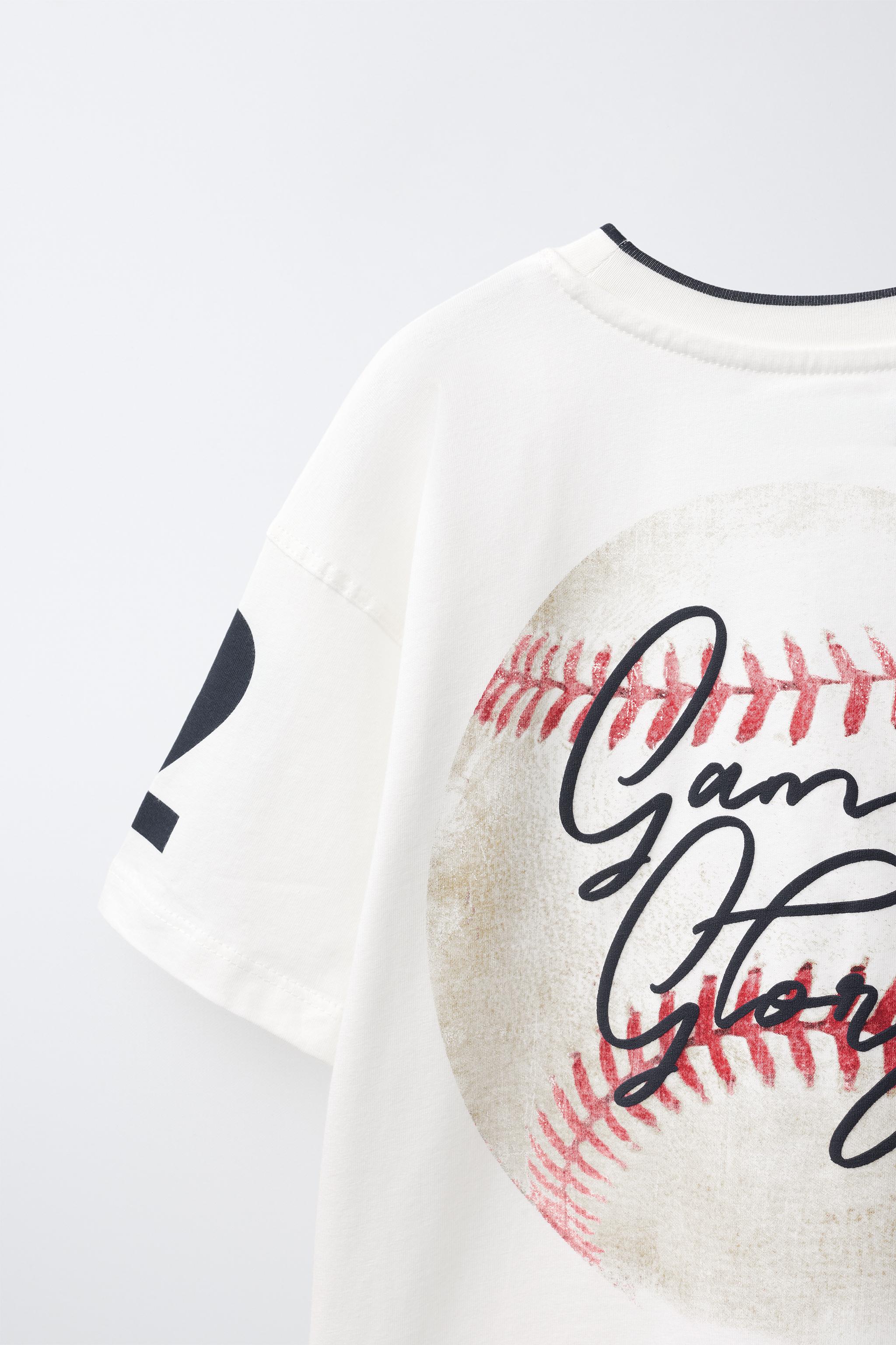 BASEBALL PRINT T-SHIRT