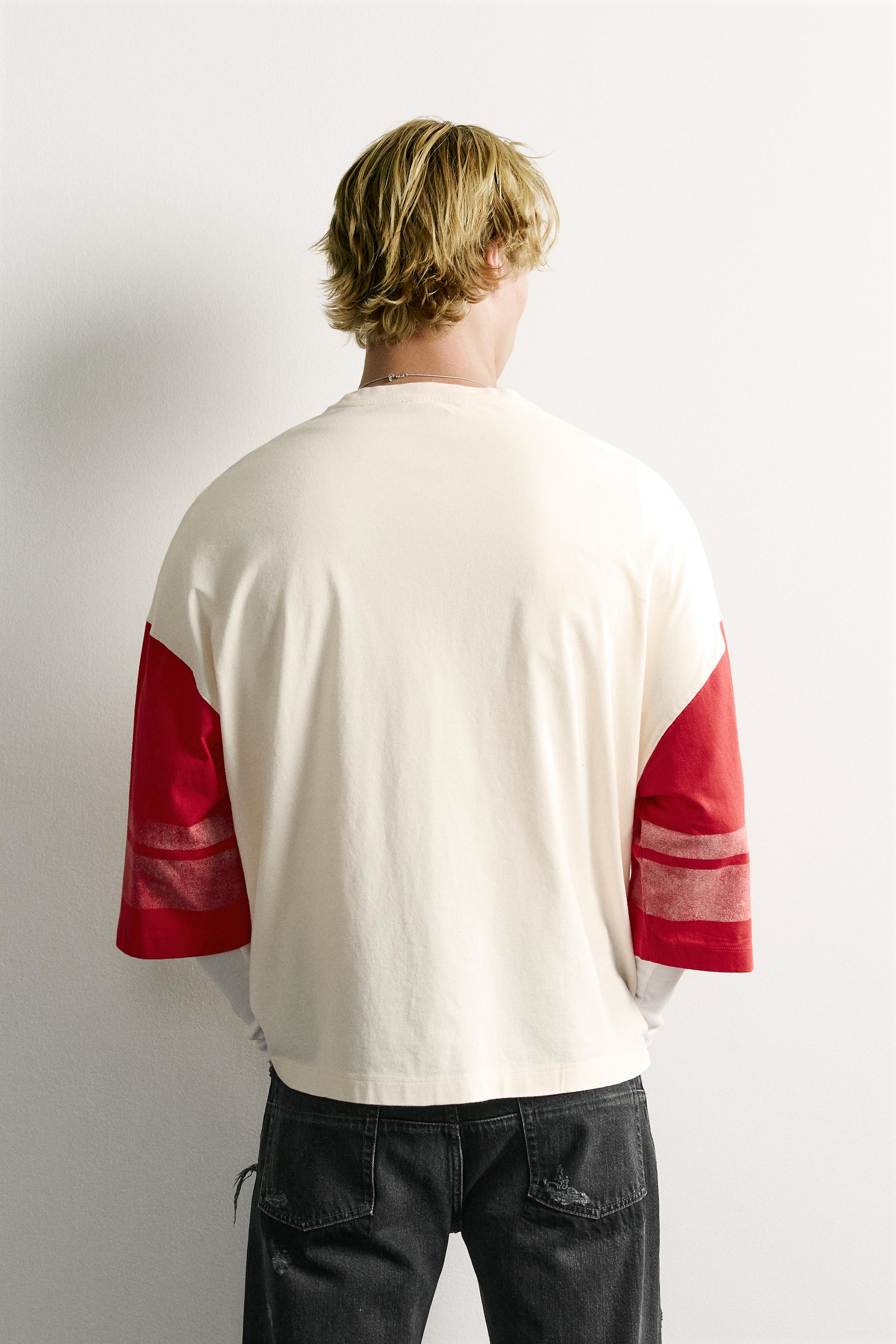 VINTAGE WASHED EFFECT PATCH BOXY FIT T-SHIRT