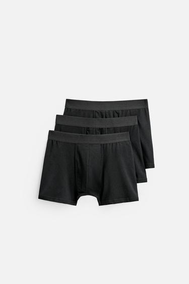 BÓXER BÁSICO PACK 3 - Negro de Zara