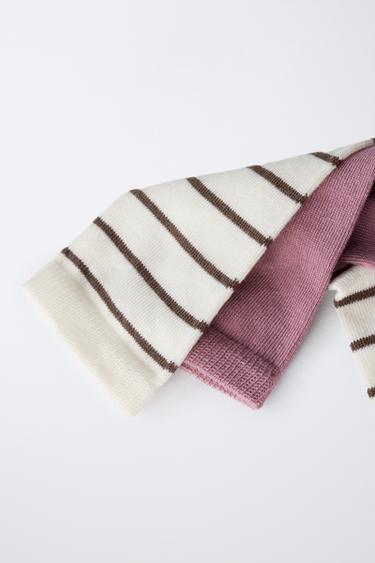 FIVE-PACK OF STRIPED LONG SOCKS - Pink by Zara - Image 2