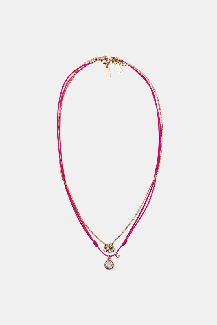PAQUETE DE 2 COLLARES DE CORDÓN BRILLANTES 2