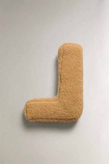 COUSSIN ENFANT LETTRE L - Moutarde de Zara - Image 4