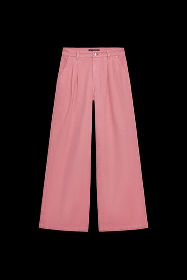 JEANS Z1975 MIT ZIERFALTEN UND MITTELHOHEM BUND - MARSALA von Zara - Bild 0