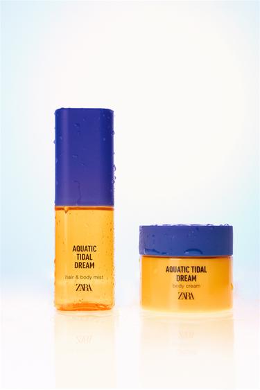 AQUATIC TIDAL DREAM HAIR&BODY MIST 75ML (2. 54 FL.OZ) + CREMA CORPORAL 90ML (3.04FL.OZ). - pie tinte de Zara