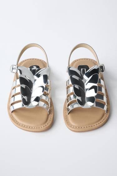 BUTTERFLY SANDALS - Silver by Zara - Image 3