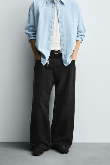 JEAN SUPER BAGGY FIT - Charbon de Zara