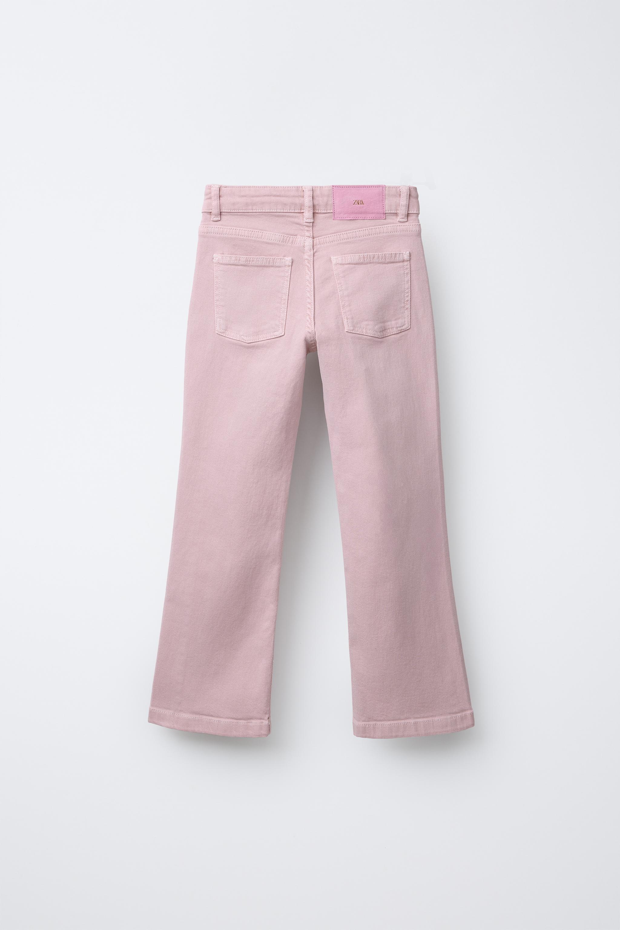Pink Wide Leg Jeans Zara Jeans Rosa Calça Zara Jeans Wideleg Pink 34 Calça Feminina Zara Nunca Usado 83064588 Enjoei