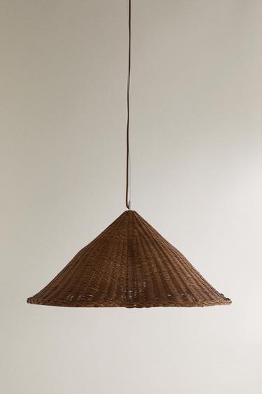 Zara RATTAN PENDANT LAMP - Light beige - Image 0