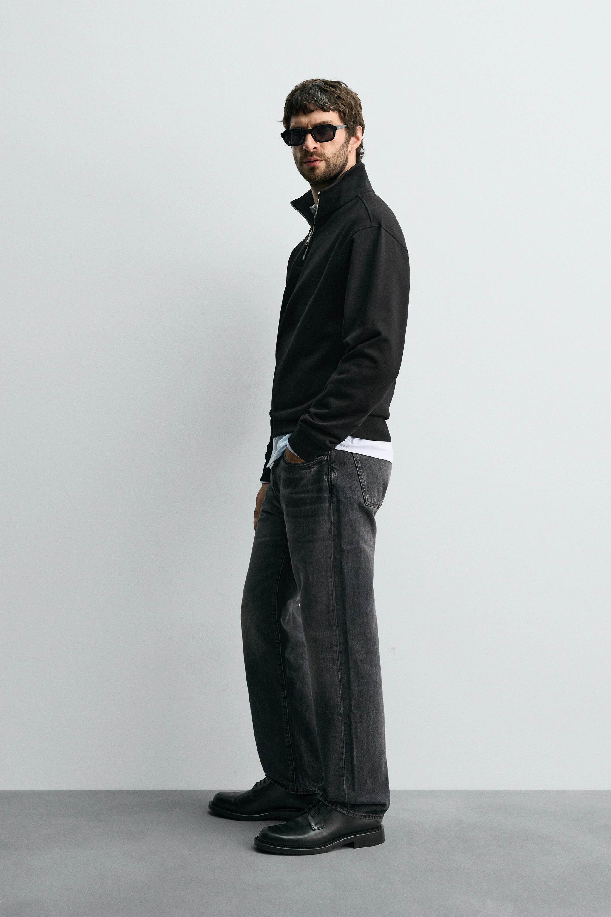 BASIC QUARTER-ZIP SWEATSHIRT