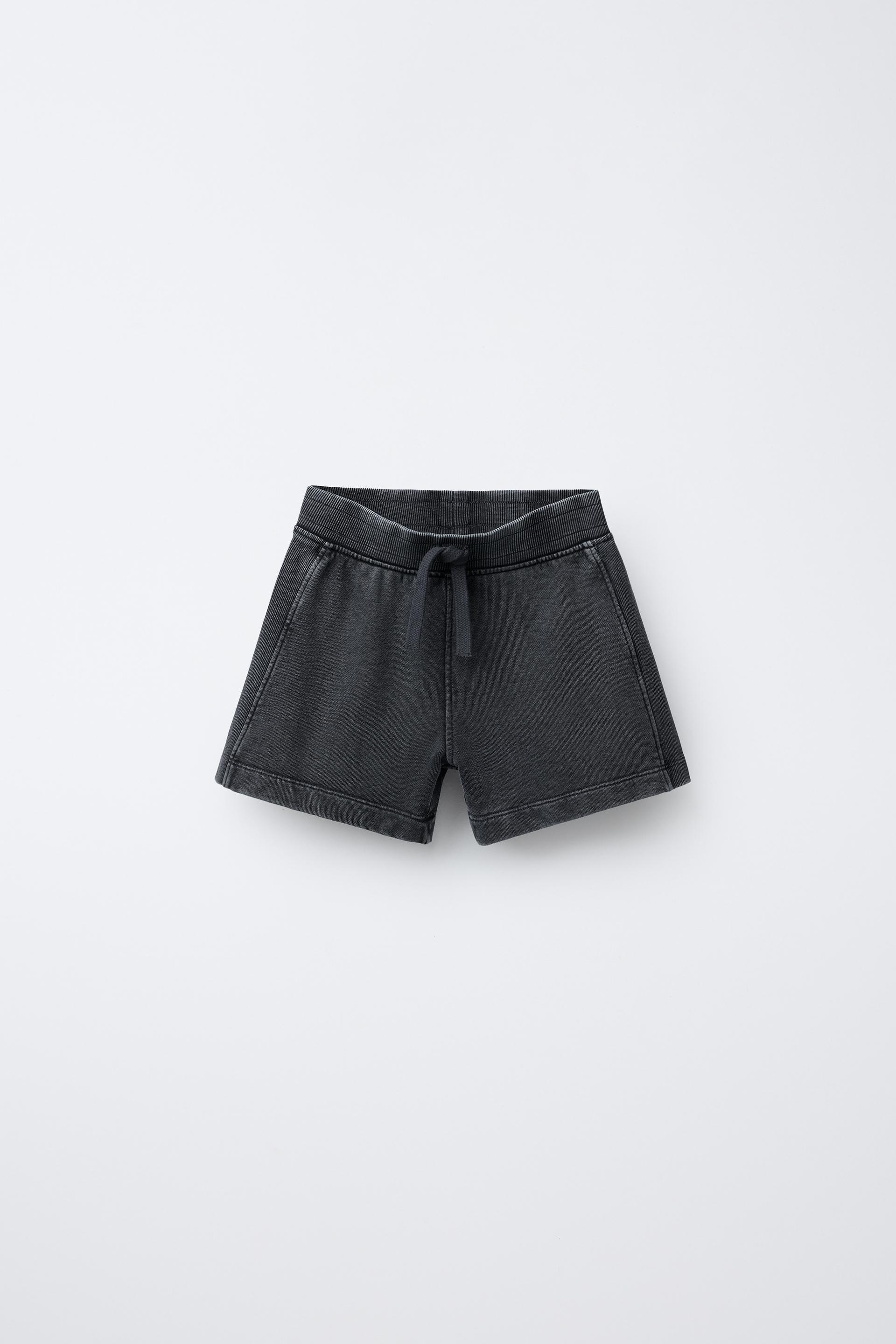 PLUSH WASHED EFFECT SHORTS