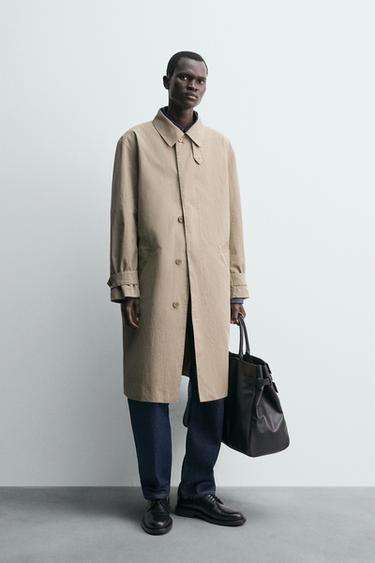 WATER-REPELLENT TRENCH COAT - Light beige by Zara - Image 3