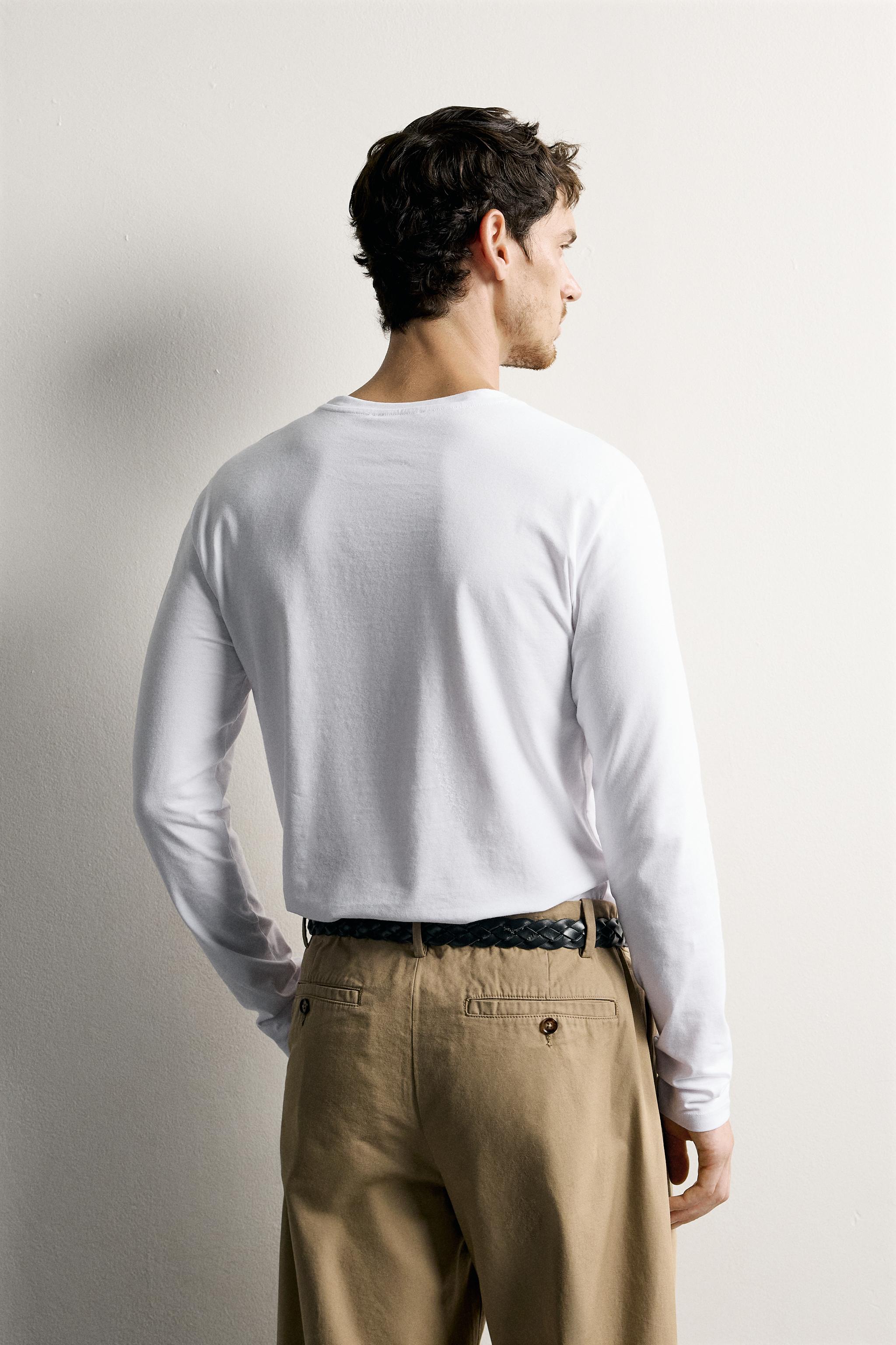 PACK 3 T-SHIRTS SLIM FIT MANCHES LONGUES BASIQUE