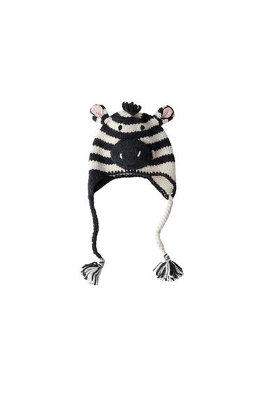 GORRO CEBRA LANA LIMITED EDITION - rayas de Zara
