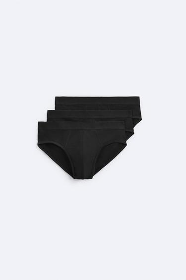 SLIP ممزوج حزمة 3 - أسود الخاص بـ Zara - صورة 0