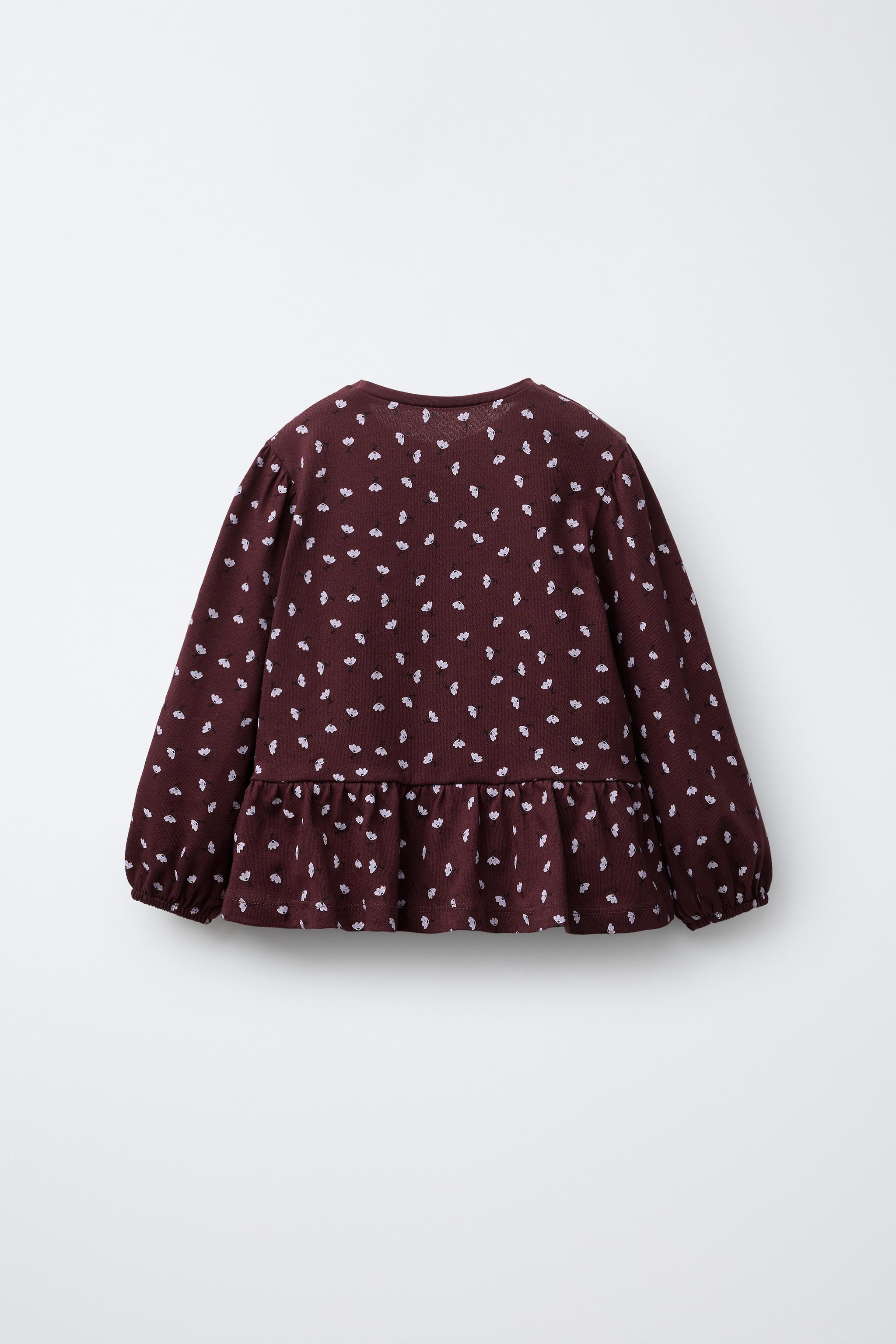 HAUT À FLEURS AVEC NŒUD EN VELOURS