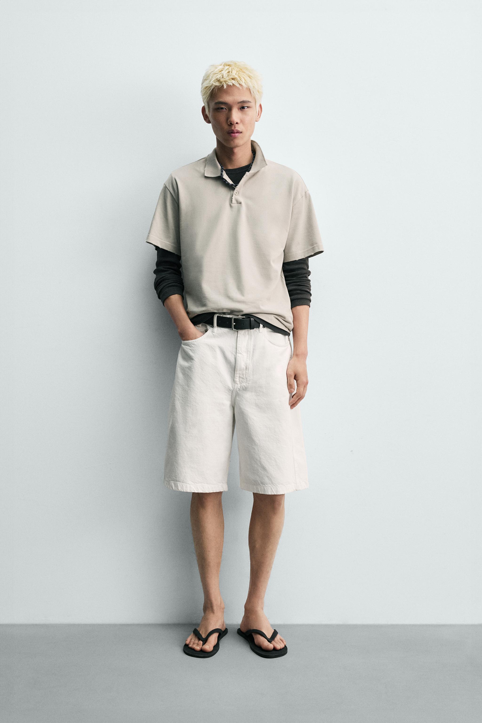 ショートパンツ (ホワイト・白) | メンズ | ZARA 日本