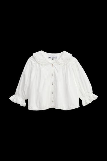 Zara LIMITED EDITION ROMANTIC SHIRT - Oyster-white - Image 0
