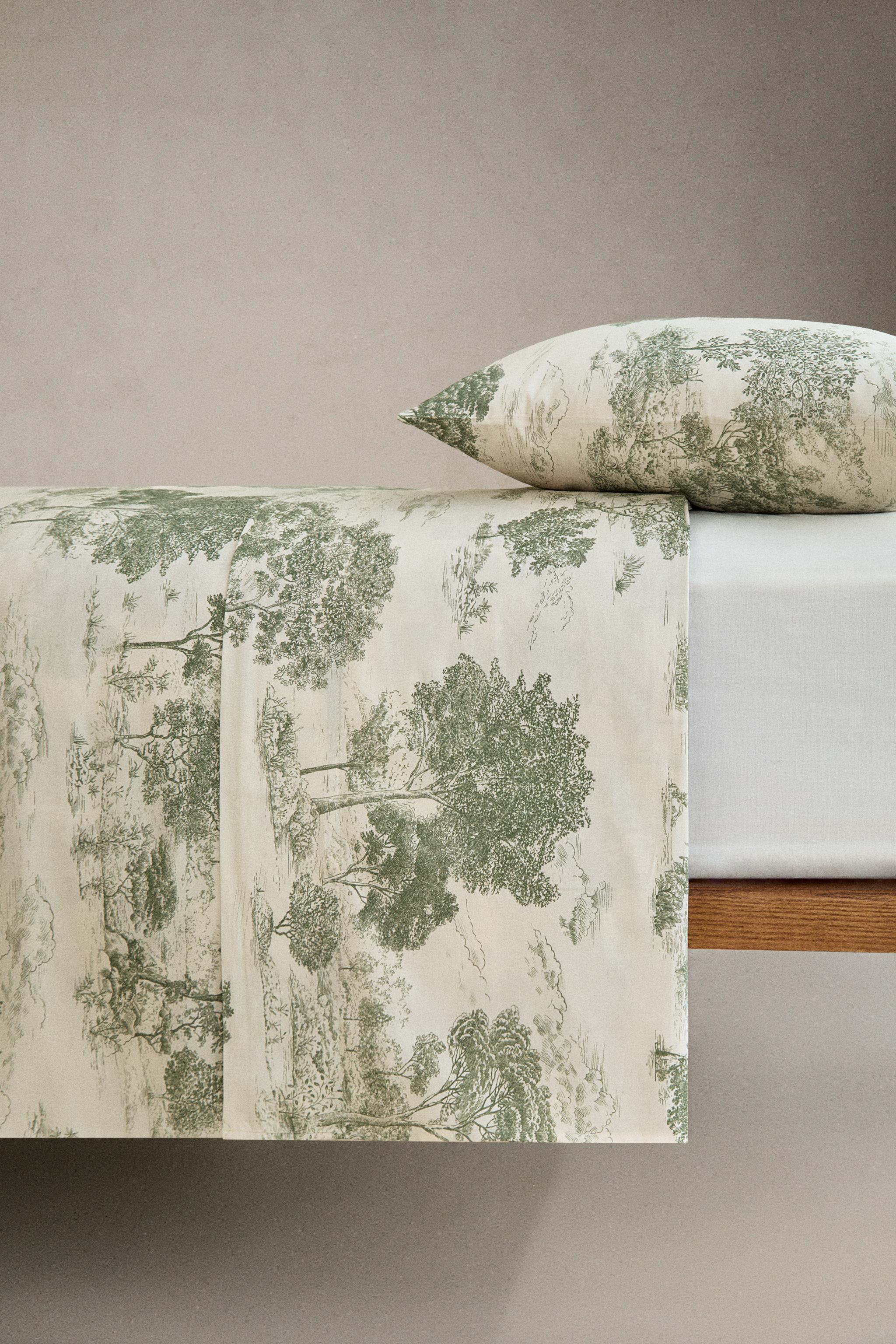 TOILE DE JOUY SATEEN DUVET COVER (300 THREAD COUNT)