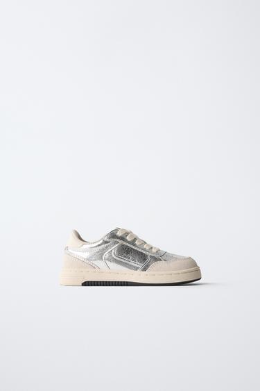 TÊNIS METALIZADO - Prata da Zara