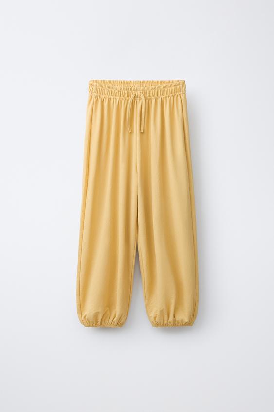 PANTALÓN BALLOON - Amarillo de Zara - Imagen 0