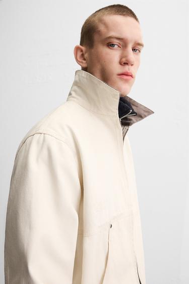 PAINT SPLATTER JACKET - Oyster-white by Zara - Image 5