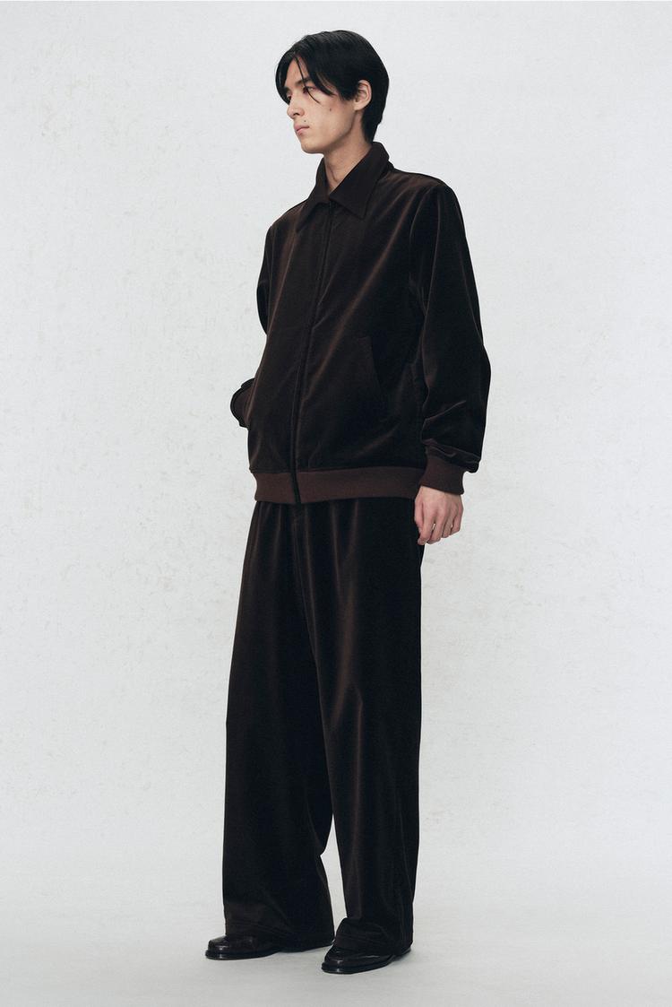 ZARA RELAXED FIT VELVET TROUSERS SOSHIOTSUKI X ZARA