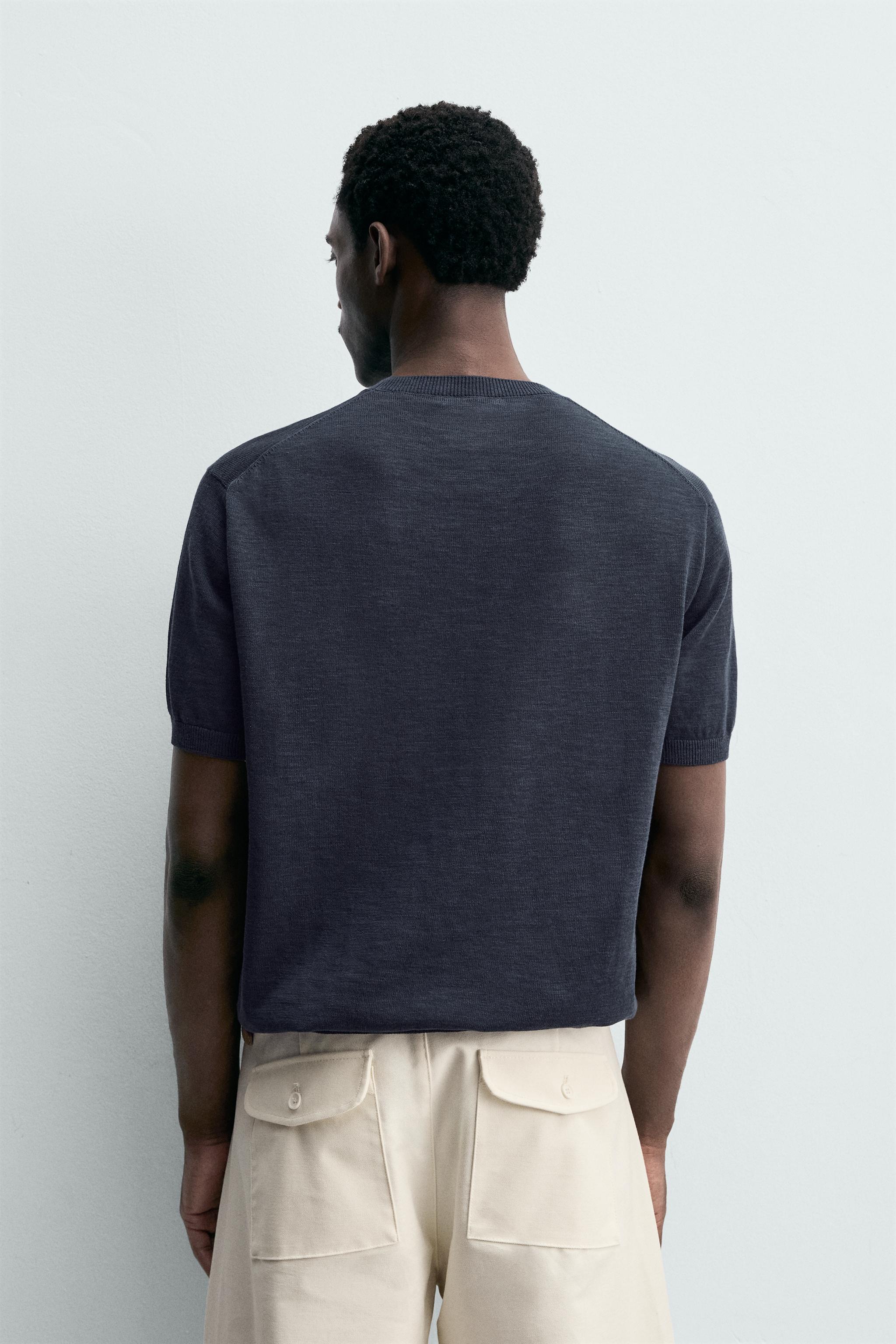 T-SHIRT EN MAILLE REGULAR FIT
