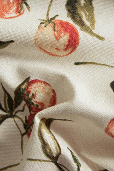 TOMATO-PRINT TABLECLOTH - Sand by Zara - Image 3