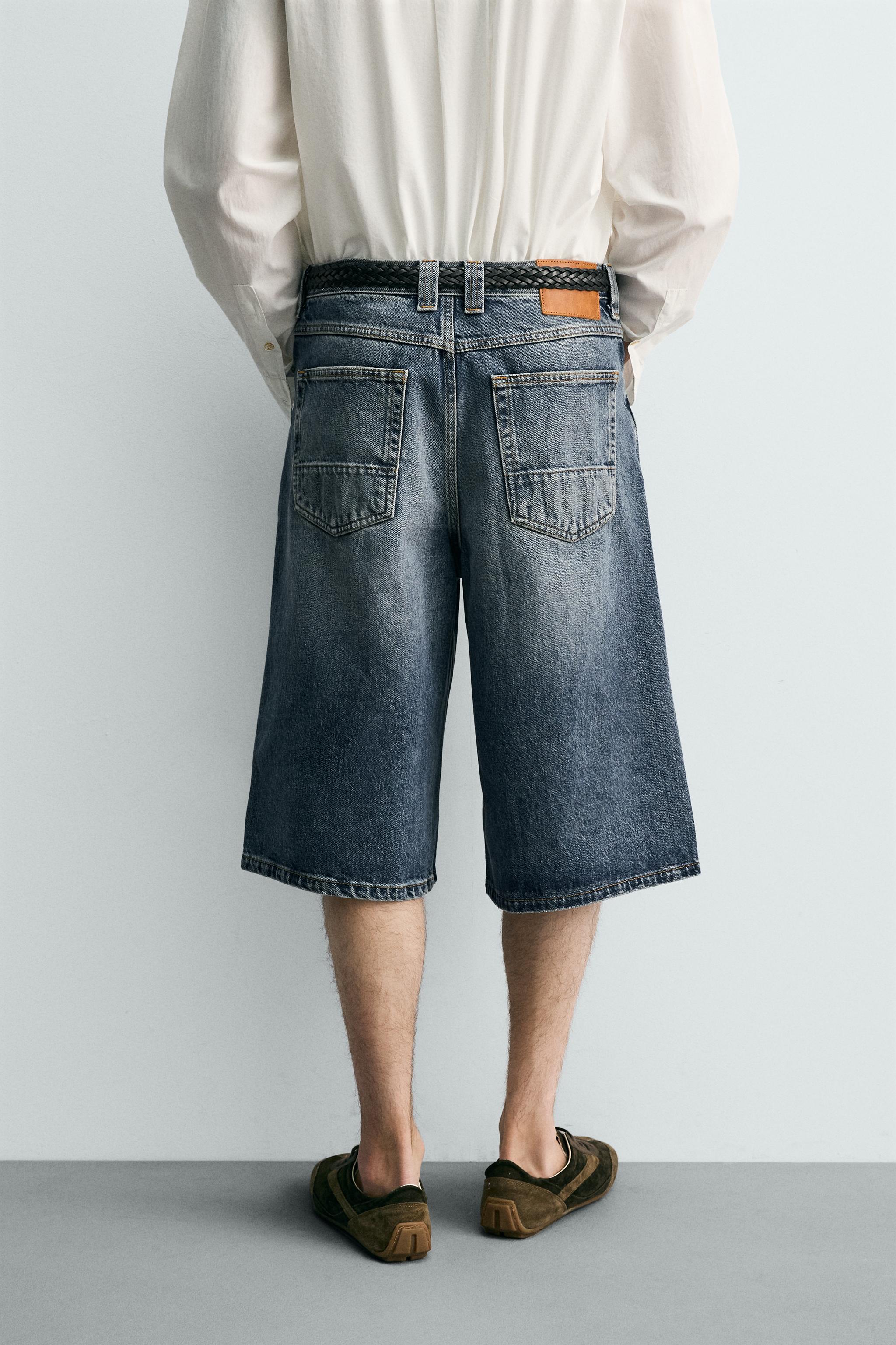 BAGGY FIT DENIM JORTS