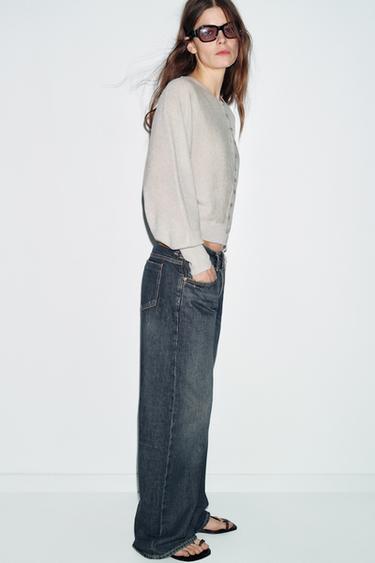 WRAP KNIT CARDIGAN - Stone by Zara - Image 2