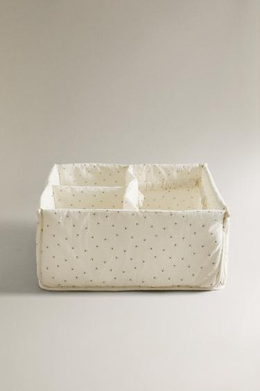 ORGANIZADOR ROPA BEBÉ FLORES - Verde de Zara - Imagen 0